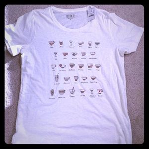 J Crew Collectors Tee Coffee Size M